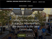 Tablet Screenshot of centralindianapresbytery.org